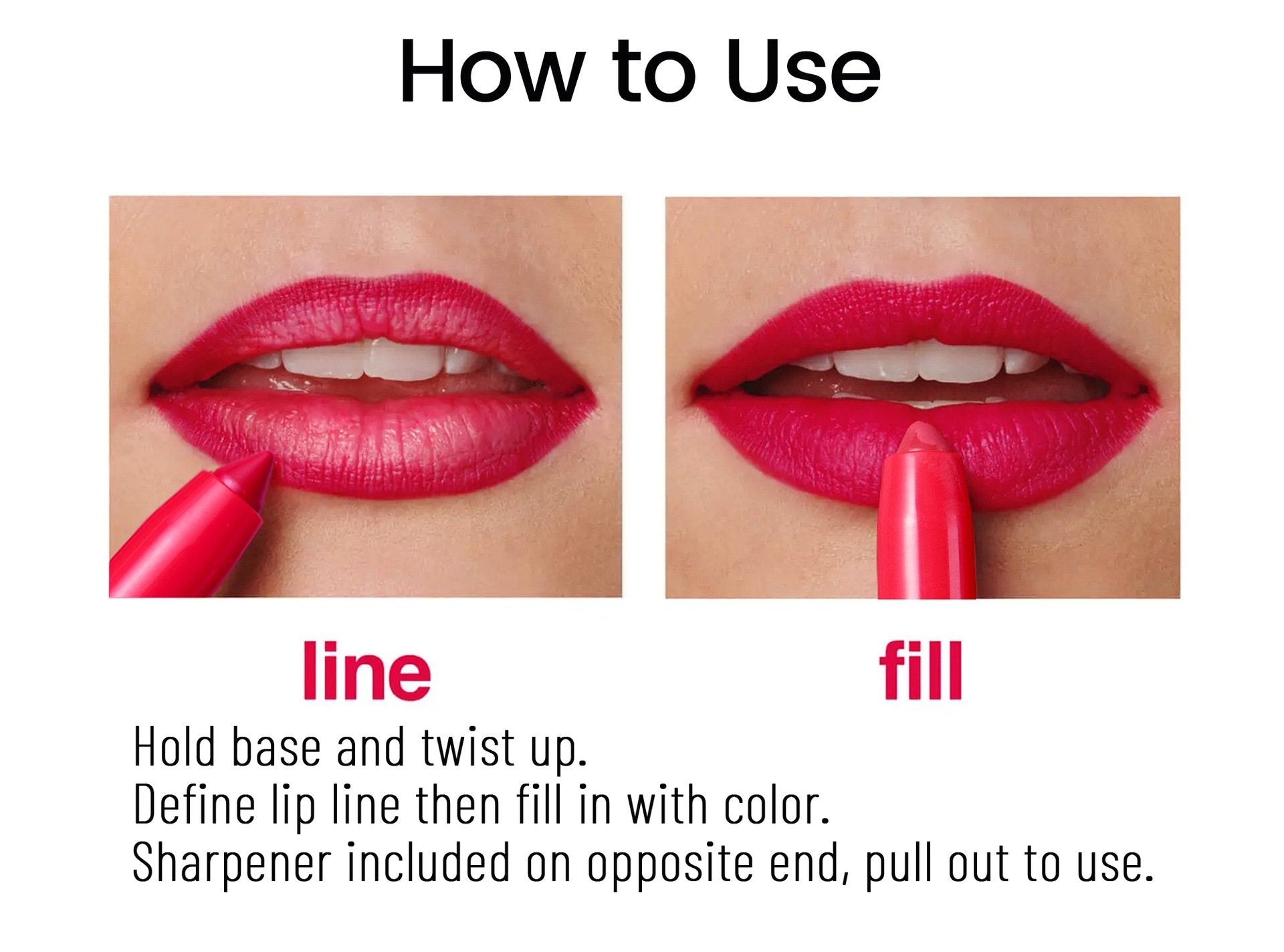 πRotating Sharpenable Matte Lipstick Pencils