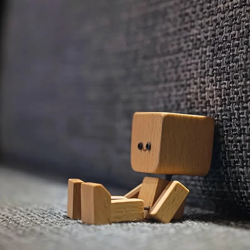 🔥Last Day Discount 49% Off🔥Charming Little Wooden Figure That Sways with 12PCS Magnetic Expressions