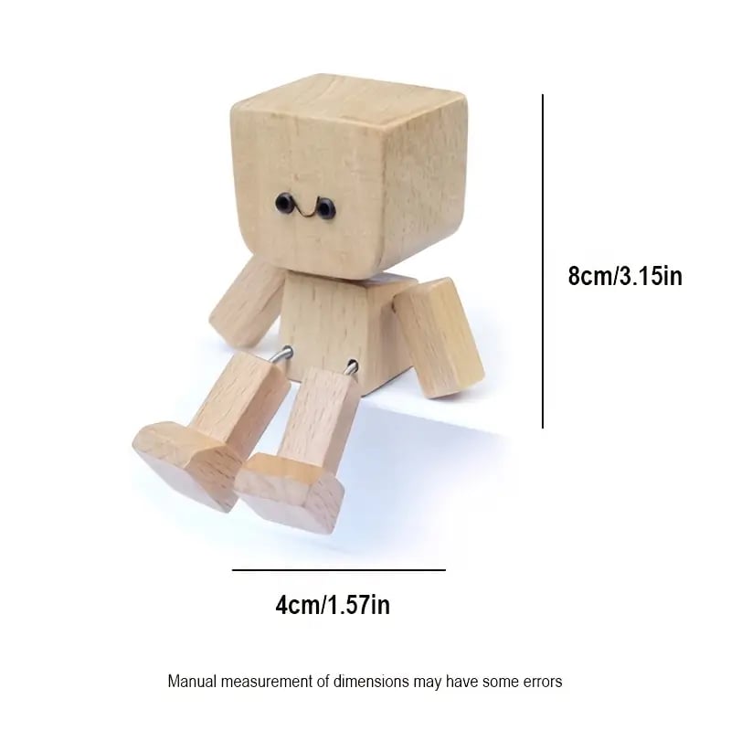 🔥Last Day Discount 49% Off🔥Charming Little Wooden Figure That Sways with 12PCS Magnetic Expressions
