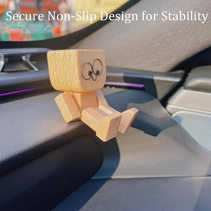 🔥Last Day Discount 49% Off🔥Charming Little Wooden Figure That Sways with 12PCS Magnetic Expressions