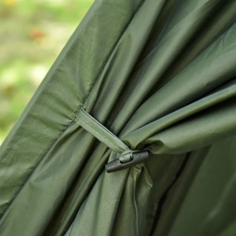 1/2 Person Foldable Camping Cot with Tent, Bedspread and Thick Air Mattress, 4-In-1 Elevated Camping Bed Tent for Outdoor Hiking, Picnic, Travel